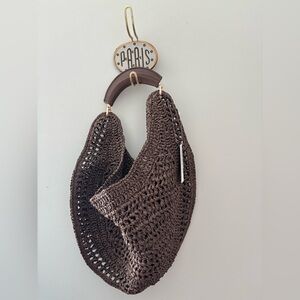 URBAN EXPRESSIONS RAFFIA HOBO BAG NWT